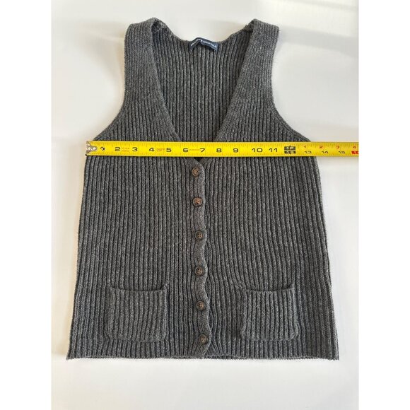 Brandy Melville Womens Ribbed Knit Button-Up Vest S - Picture 7 of 10